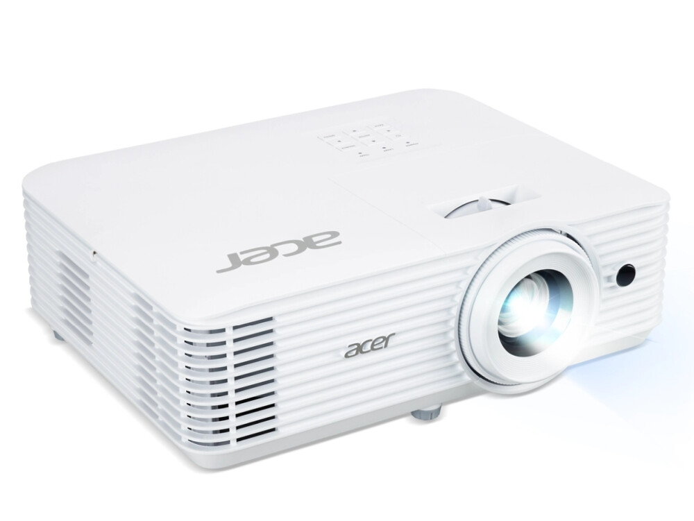 Мултимедиен проектор - Acer Projector X1528Ki, DLP, FHD (1920x1080), 5200 ANSI Lumens, 17 000:1, 1.1x, 3D ready, HDMI 1.4x2, USB 2.0 (Type A), DC Out (5V/1.5A, USB-A), RS232, RGB, Speaker 3W, Wireless dongle included, 2.9Kg, 2Y, White