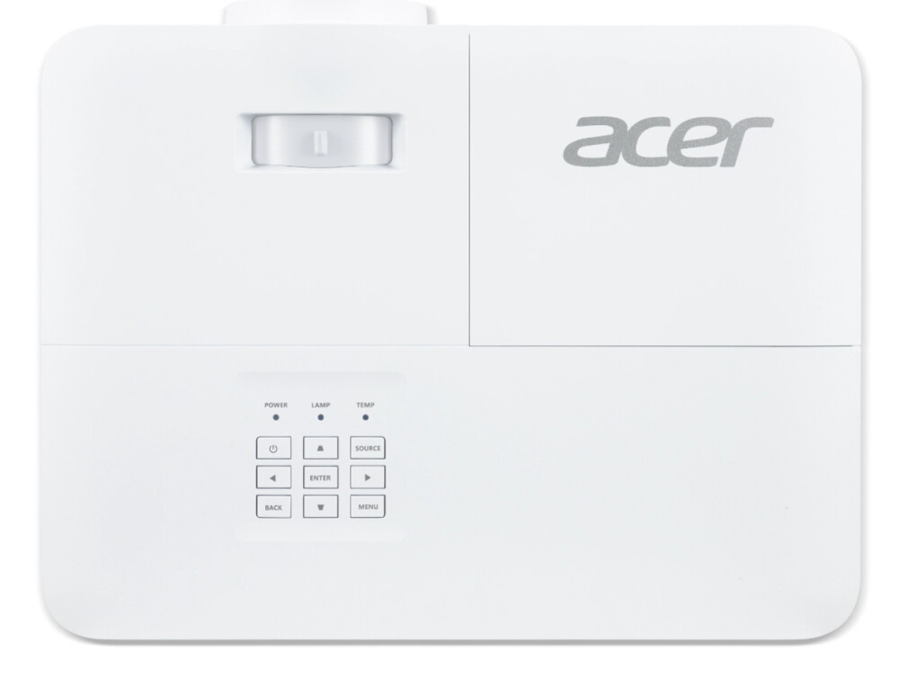 Мултимедиен проектор - Acer Projector X1528Ki, DLP, FHD (1920x1080), 5200 ANSI Lumens, 17 000:1, 1.1x, 3D ready, HDMI 1.4x2, USB 2.0 (Type A), DC Out (5V/1.5A, USB-A), RS232, RGB, Speaker 3W, Wireless dongle included, 2.9Kg, 2Y, White