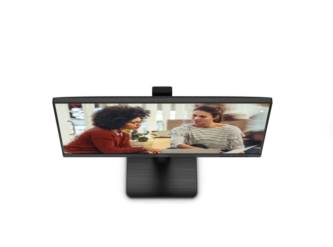 Монитор - AOC 24E3QAF, 23.8" IPS WLED, 1920x1080@75Hz, 4ms GtG, 300cd m/2, 1000:1, 20M:1 DCR, Adaptive Sync, FlickerFree, Low Blue Light, 2Wx2, Tilt, Height Adjust, Pivot, Swivel, D-SUB, HDMI, DP