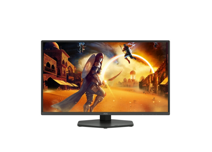 Монитор - AOC Q25G4SR, 24.5" IPS WLED, 2560x1440@300Hz, 1ms GtG, 0.3ms MPRT, 400cd m/2, 1000:1, 80M:1, Adaptive Sync, FlickerFree, Low Blue Light, 2Wx2, Tilt, Height Adjust, Pivot, Swivel, 2xHDMI, DP