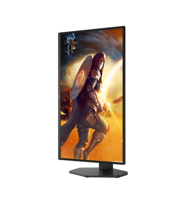 Монитор - AOC Q25G4SR, 24.5" IPS WLED, 2560x1440@300Hz, 1ms GtG, 0.3ms MPRT, 400cd m/2, 1000:1, 80M:1, Adaptive Sync, FlickerFree, Low Blue Light, 2Wx2, Tilt, Height Adjust, Pivot, Swivel, 2xHDMI, DP
