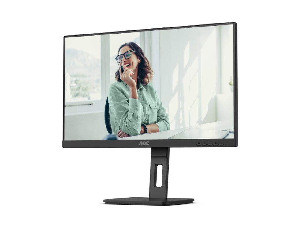 Монитор - AOC Q27P3CV, 27" IPS WLED, 2560x1440@100Hz, 4ms GtG, 350cd m/2, 1000:1, DCR 50M:1, Adaptive Sync, FlickerFree,Low Blue Light, 2Wx2, Tilt, Height Adjust, Pivot, Swivel, 2xHDMI, DP, USB hub, RJ45