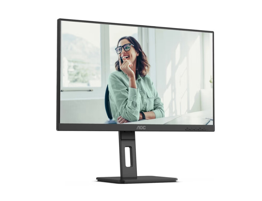 Монитор - AOC Q27P3CV, 27" IPS WLED, 2560x1440@100Hz, 4ms GtG, 350cd m/2, 1000:1, DCR 50M:1, Adaptive Sync, FlickerFree,Low Blue Light, 2Wx2, Tilt, Height Adjust, Pivot, Swivel, 2xHDMI, DP, USB hub, RJ45