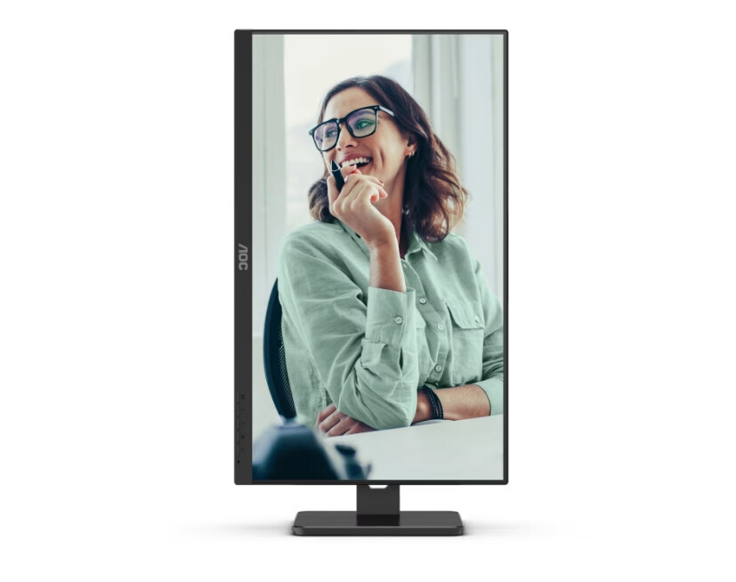 Монитор - AOC Q27P3CV, 27" IPS WLED, 2560x1440@100Hz, 4ms GtG, 350cd m/2, 1000:1, DCR 50M:1, Adaptive Sync, FlickerFree,Low Blue Light, 2Wx2, Tilt, Height Adjust, Pivot, Swivel, 2xHDMI, DP, USB hub, RJ45