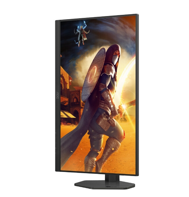 Монитор - AOC Q27G4SRU, 27" Fast IPS WLED, 2560x1440@320Hz, 1ms GtG, 0.3ms MPRT, 450cd m2, 1000:1, Adaptive Sync, FlickerFree, Low Blue Light,  2Wx2, Tilt, Height Adjust, Pivot, Swivel, 2xHDMI, DP, USB hub