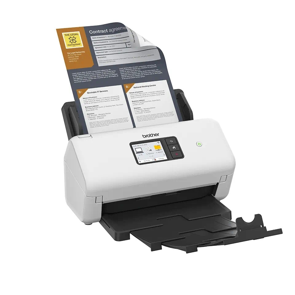 Скенер - Brother ADS-4550WTC1 Desktop document scanner