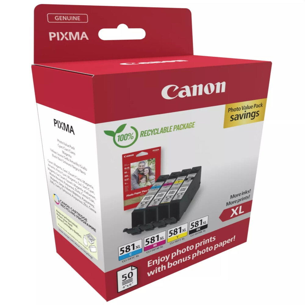 Консуматив - Canon CLI-581 XL C/M/Y/BK PVP