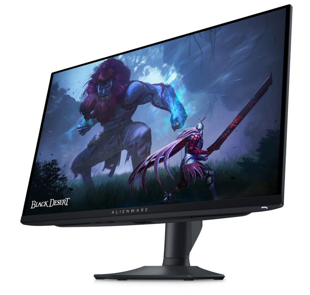 Монитор - Dell Alienware AW2725DF, 26.7" QD-OLED Anti-reflection, 0.03ms, 1000 cd/m2, QHD (2560X1440), 360Hz, HDR-400, AMD FreeSyncPremium Pro+VESA, HDMI, DP, USB-C, USB 3.2,  Height Adjustable, Pivot, Swivel, Tilt, Black
