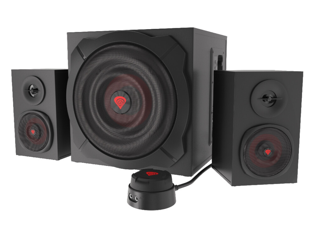 Аудио система - Genesis Speakers Helium 610BT 60W Rms 2.1 Black Wired Remote Control