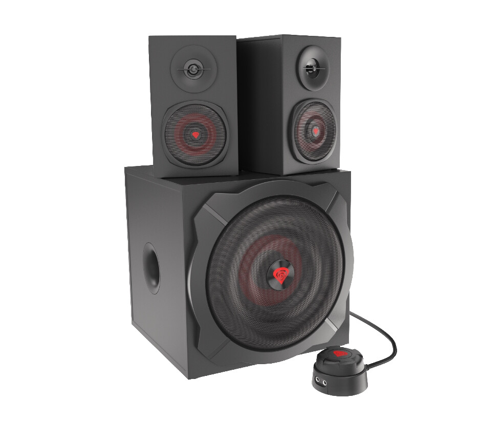 Аудио система - Genesis Speakers Helium 610BT 60W Rms 2.1 Black Wired Remote Control