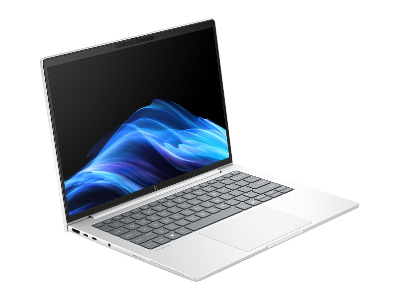 Лаптоп - HP EliteBook 8 G1i AI 14" Glacier Silver, Ultra 7-255U(up to 5.2GH/12MB/12C), 14" WUXGA AG 300nits, 32GB 5600Mhz 1DIMM, 1TB PCIe SSD, WiFi 7 + BT 5.4, Backlit Kbd, FPR, Smart Card Reader, 3C Batt, Win 11 Pro, 3Y Offsite