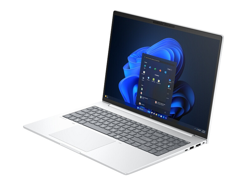 Лаптоп - HP EliteBook 8 G1i AI 16" Glacier Silver, Ultra 7-255U(up to 5.2GH/12MB/12C), 16" WUXGA AG 300nits, 32GB 5600Mhz 1DIMM, 1TB PCIe SSD, WiFi 7 + BT 5.4, Backlit Kbd, FPR, Smart Card Reader, 3C Batt, Win 11 Pro, 3Y Offsite
