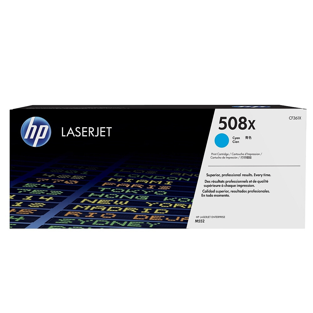 Консуматив - HP 508X High Yield Cyan Original LaserJet Toner Cartridge (CF361X)