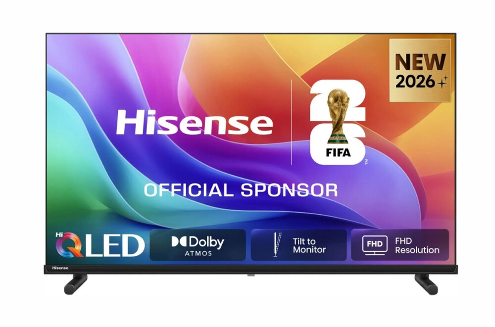 Телевизор - Hisense 40" A5S, Full HD 1920x1080, QLED, Quantum Dot, HDR, HLG, DTS HD, Light Sensor, Dolby Audio, Smart TV, WiFi, WiFi Direct, 2xHDMI, 2xUSB, LAN, CI+, DVB-T2/C/S2, Black