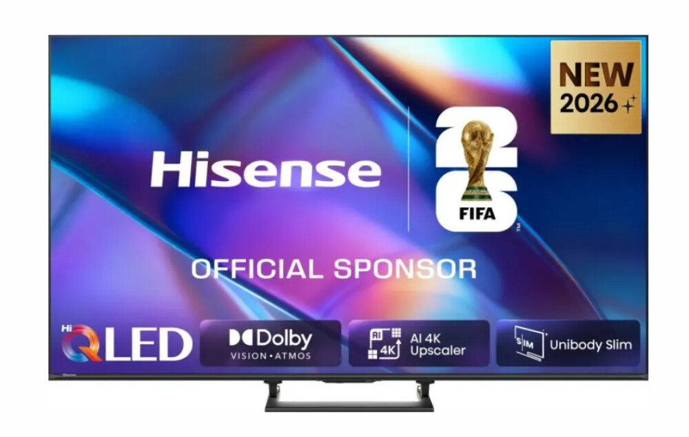 Телевизор - Hisense 50" A7S, 4K Ultra HD 3840x2160, QLED, FALD, Quantum Dot, HDR 10+, HLG, Dolby Vision, Dolby Atmos, Smart TV, WiFi 5GHz, WiFi Direct, BT, Anyview Cast, 3xHDMI, 2xUSB, LAN, CI+, DVB-T2/C/S2, Black