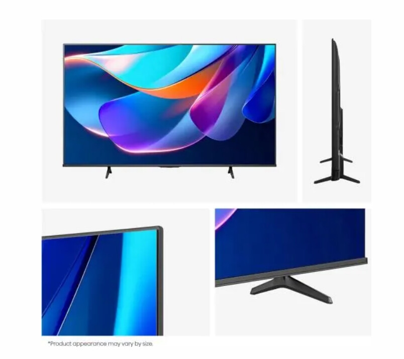 Телевизор - Hisense 50" A6S, 4K Ultra HD 3840x2160, DLED, DFA, Precision Colour, HDR 10+, HLG, Dolby Vision,Light sensor, Smart TV, WiFi, BT, AnyView Cast, Gaming Mode, 1xHDMI2 eArc, 3xHDMI, 2xUSB, LAN, CI+, DVB-T2/C/S2, Black