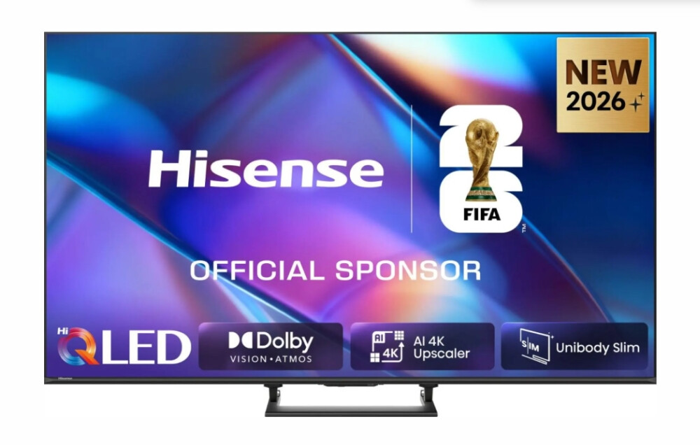 Телевизор - Hisense 55"A7S, 4K Ultra HD 3840x2160, Quantum Dot, Light Sensor,HDR 10+, HLG, Dolby Vision, Dolby Atmos, Smart TV, Voice Control,2x10 W + 20 W ,WiFi 5GHz, WiFi Direct, BT, Anyview Cast, 3xHDMI, 2xUSB, LAN, DVB-T2/C/S2, Black
