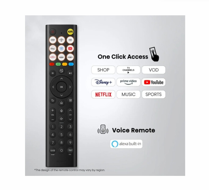 Телевизор - Hisense 55" E7S, 4K Ultra HD 3840x2160, QLED, Quantum Dot, HDR 10+, HLG, Dolby Vision, DTS Virtual X, Smart TV, WiFi, Light Sensor, BT, Anyview Cast, 3xHDMI, 2xUSB, LAN, CI+, DVB-T2/C/S2, Black