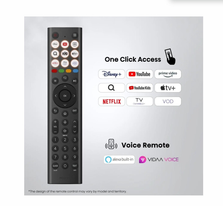 Телевизор - Hisense 55"A7S, 4K Ultra HD 3840x2160, Quantum Dot, Light Sensor,HDR 10+, HLG, Dolby Vision, Dolby Atmos, Smart TV, Voice Control,2x10 W + 20 W ,WiFi 5GHz, WiFi Direct, BT, Anyview Cast, 3xHDMI, 2xUSB, LAN, DVB-T2/C/S2, Black