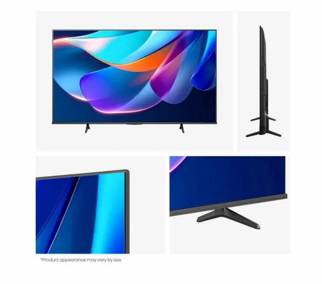 Телевизор - Hisense 55" A6S, 4K Ultra HD 3840x2160, DLED, DFA, Precision Colour, HDR 10+, HLG, Dolby Vision,Light sensor, Smart TV, WiFi, BT, AnyView Cast, Gaming Mode, 1xHDMI2 eArc, 3xHDMI, 2xUSB, LAN, CI+, DVB-T2/C/S2, Black