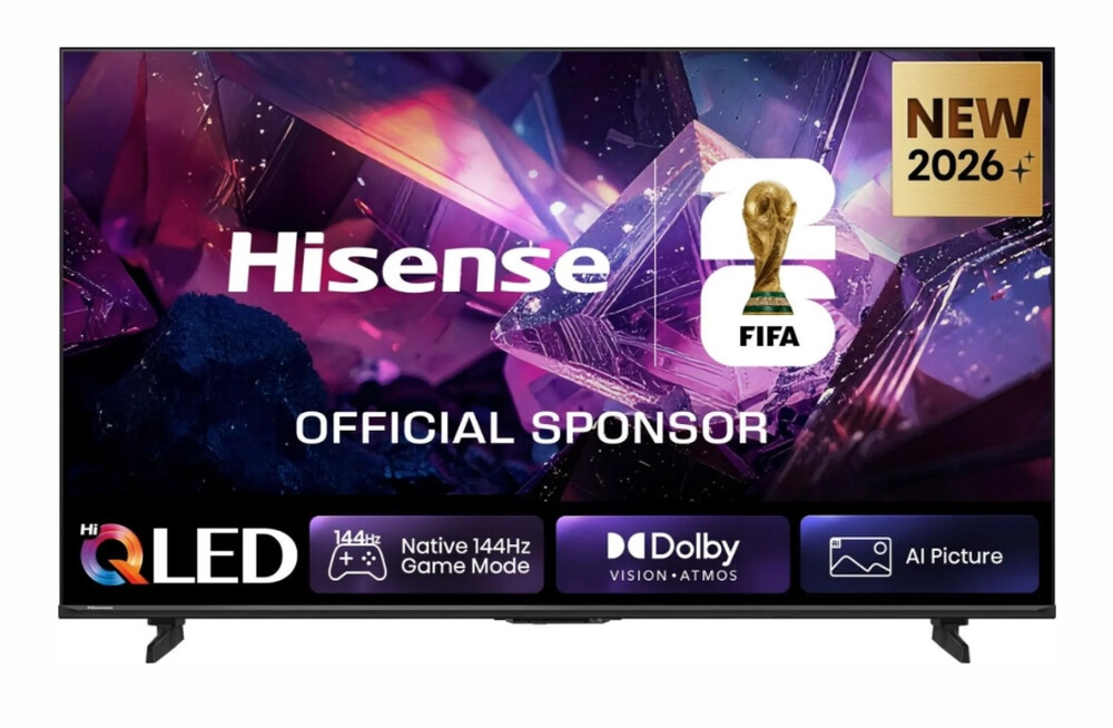 Телевизор - Hisense 65" E7S Pro, 4K Ultra HD 3840x2160, QLED, Quantum Dot, 144Hz, HDR 10+ adaptive, HLG, Dolby Vision, DTS Virtual X, Smart TV, WiFi 5GHz, WiFi Direct, BT, Anyview Cast, 4xHDMI, 2xUSB, LAN, CI+, DVB-T2/C/S2, Black