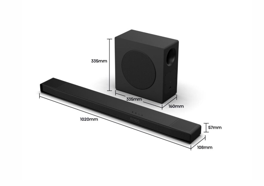 Аудио система - Hisense AX3120Q ,3.1.2 Ch., 440W, BT, Dolby Atmos, Black