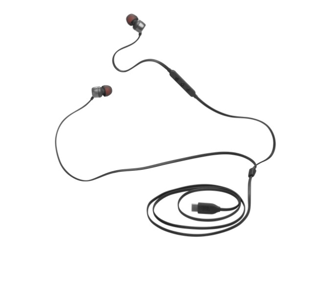 Слушалки - JBL T310C BLK USB-C In-ear headphones