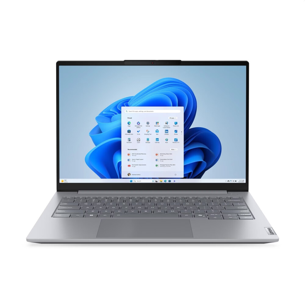 Лаптоп - Lenovo ThinkBook 14 G8 Intel Core Ultra 5 225U (up to 4.8GHz, 12MB), 16GB DDR5-5600, 512GB SSD, 14" WUXGA (1920x1200) IPS AG, Integrated Graphics, 1080p&IR Cam, Backlit KB, 3 cell, WLAN, BT, FPR, DOS, 3Y CCI