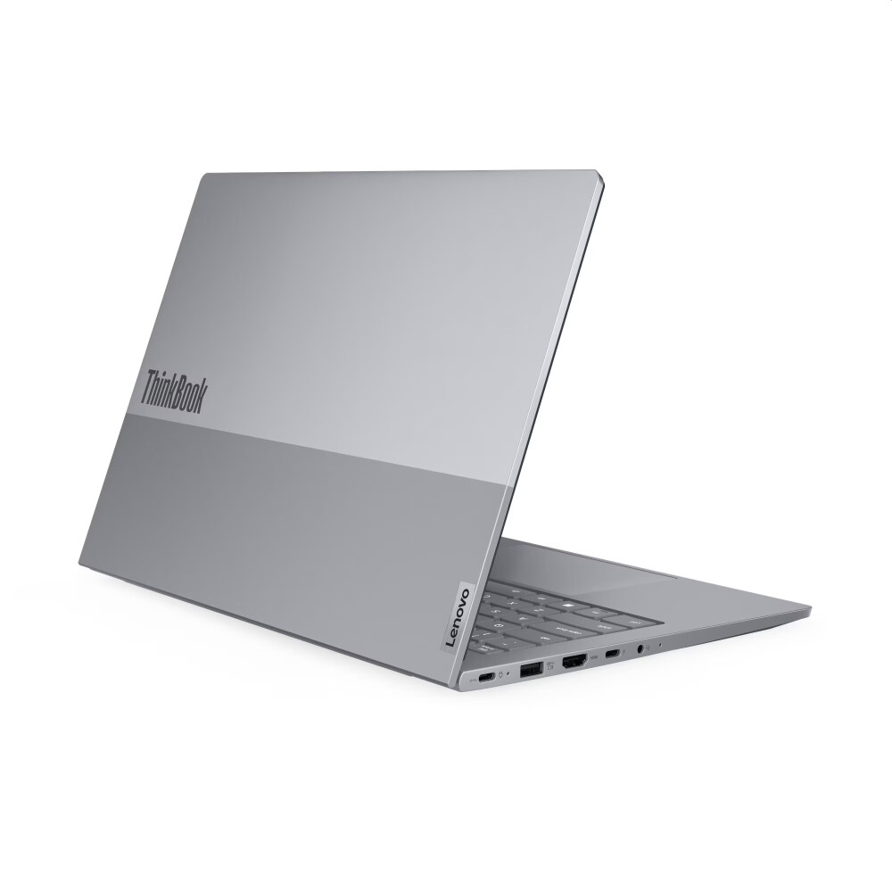 Лаптоп - Lenovo ThinkBook 14 G8 Intel Core Ultra 5 225U (up to 4.8GHz, 12MB), 16GB DDR5-5600, 512GB SSD, 14" WUXGA (1920x1200) IPS AG, Integrated Graphics, 1080p&IR Cam, Backlit KB, 3 cell, WLAN, BT, FPR, DOS, 3Y CCI