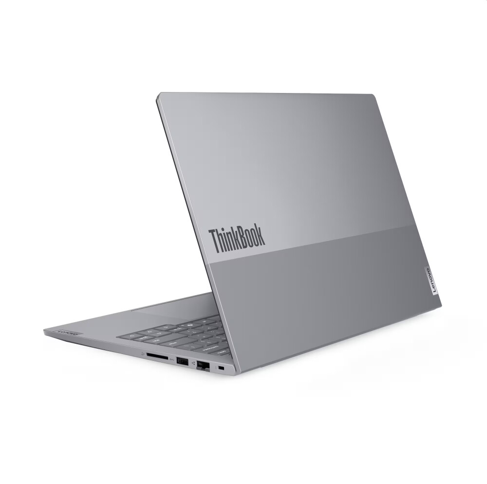 Лаптоп - Lenovo ThinkBook 14 G8 Intel Core Ultra 7 255H (up to 5.1GHz, 24MB), 16GB DDR5-5600, 512GB SSD, 14" WUXGA (1920x1200) IPS AG, Integrated Graphics, 1080p&IR Cam, Backlit KB, 3 cell, WLAN, BT, FPR, DOS, 3Y CCI