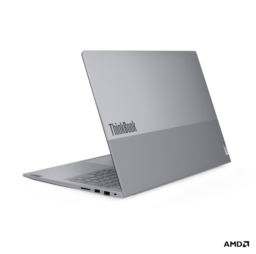 Лаптоп - Lenovo ThinkBook 16 G9 AMD Ryzen 7 250 (up to 5.1GHz, 16MB), 32GB (16+16) SODIMM DDR5-5600, 512GB SSD, 16" WUXGA (1920x1200) IPS AG, AMD Radeon 780M Graphics, FHD&IR Cam, Backlit KB, WLAN, BT, 3 cell, DOS, 3Y CCI