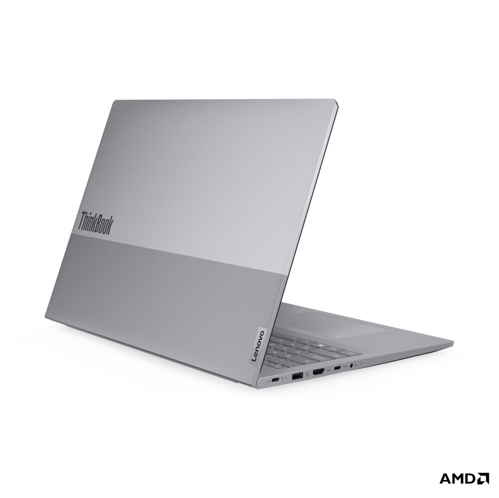 Лаптоп - Lenovo ThinkBook 16 G9 AMD Ryzen 7 250 (up to 5.1GHz, 16MB), 32GB (16+16) SODIMM DDR5-5600, 512GB SSD, 16" WUXGA (1920x1200) IPS AG, AMD Radeon 780M Graphics, FHD&IR Cam, Backlit KB, WLAN, BT, 3 cell, DOS, 3Y CCI