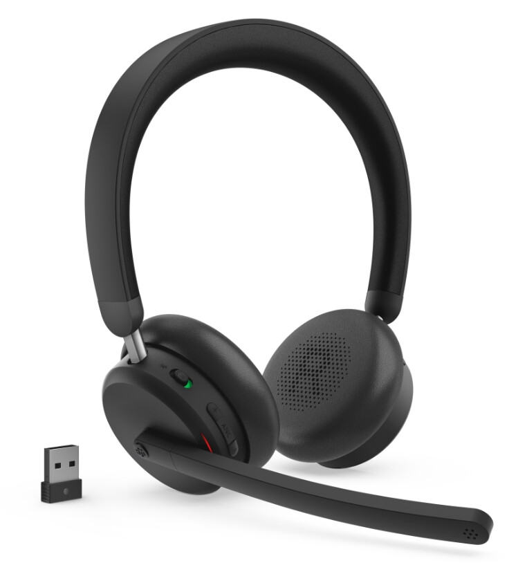 Слушалки - Lenovo Dual-Mode Wireless ANC Headset 6550 (USB-A, Teams)