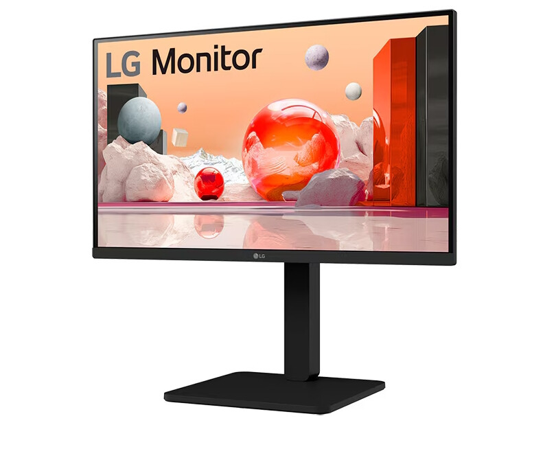 Монитор - LG 24BA550-B, 23.8" IPS LED AG, 200cd/m2, Full HD 1920x1080, 100Hz, sRGB 95% , D-Sub, Display Port, HDMI, USB 5 Gbps, Speaker 2W x 2, Tilt, Height, Swivel, Pivot, Reader Mode, LG Switch app, Black