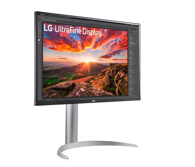 Монитор - LG 27UP850K-W, 27" UltraFine UHD, IPS 4K , 5ms, 1200:1, 400cd/m2, 3840 x 2160, DCI-P3 95%, HDR 400, HDMI, USB-C, PD- 96 W, DisplayPort, Reader mode, Dynamic Action Sync, Tilt, Height (Range), Swivel, Speacers 2x5W, LG Switch, Black