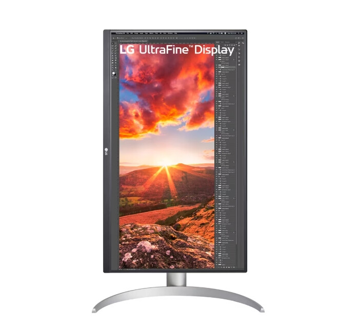 Монитор - LG 27UP850K-W, 27" UltraFine UHD, IPS 4K , 5ms, 1200:1, 400cd/m2, 3840 x 2160, DCI-P3 95%, HDR 400, HDMI, USB-C, PD- 96 W, DisplayPort, Reader mode, Dynamic Action Sync, Tilt, Height (Range), Swivel, Speacers 2x5W, LG Switch, Black
