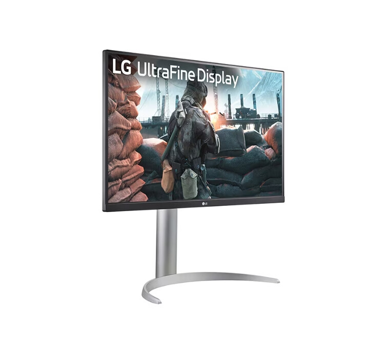 Монитор - LG 27UP650K-W, 27" UHD 4K IPS AG, DCI-P3 95%, UltraFine, 5ms, 1200:1, Mega DFC, 400 cd/m2, 3840x2160, HDR 10, VESA Display HDR 400, HDMI, DisplayPort, Headphone out, Height Adjustable,Pivot Tilt, Reader Mode