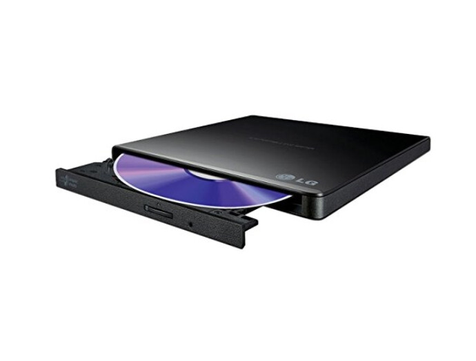Оптично устройство - Hitachi-LG GP57EB40 Ultra Slim External DVD-RW, Super Multi, Double Layer, TV connectivity, Black