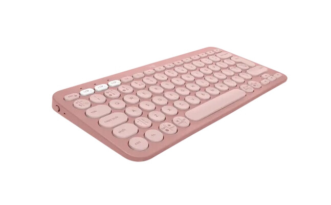 Клавиатура - Logitech Pebble Keys 2 K380s - TONAL ROSE - US INT'L - BT - N/A - INTNL-973 - UNIVERSAL