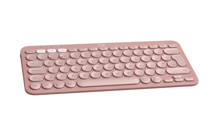Клавиатура - Logitech Pebble Keys 2 K380s - TONAL ROSE - US INT'L - BT - N/A - INTNL-973 - UNIVERSAL