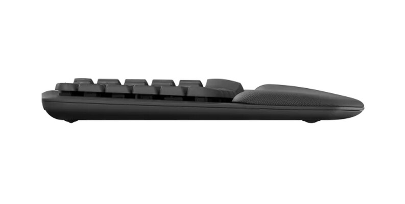 Клавиатура - Logitech Wave Keys wireless ergonomic keyboard - GRAPHITE - US INT`L - 2.4GHZ/BT - N/A - INTNL-973 - UNIVERSAL