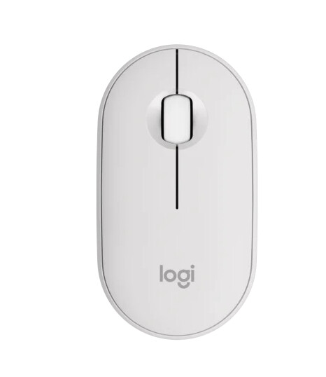 Мишка - Logitech Pebble Mouse 2 M350s - TONAL WHITE - BT - N/A - EMEA-808 - DONGLELESS