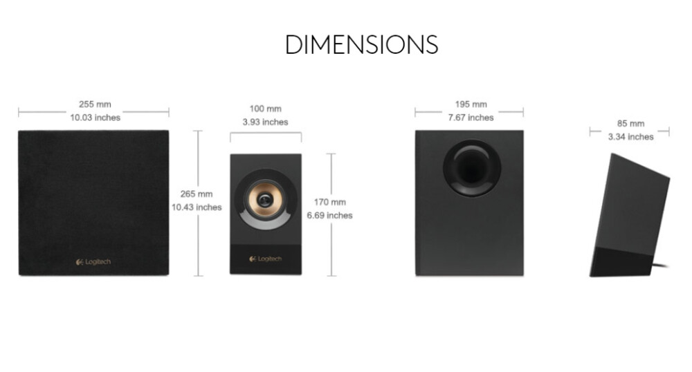 Аудио система - Logitech 2.1 Speakers Z533, 120W Black
