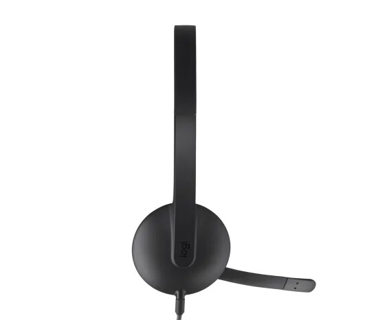 Слушалки - Logitech H340 USB Computer Headset, Black