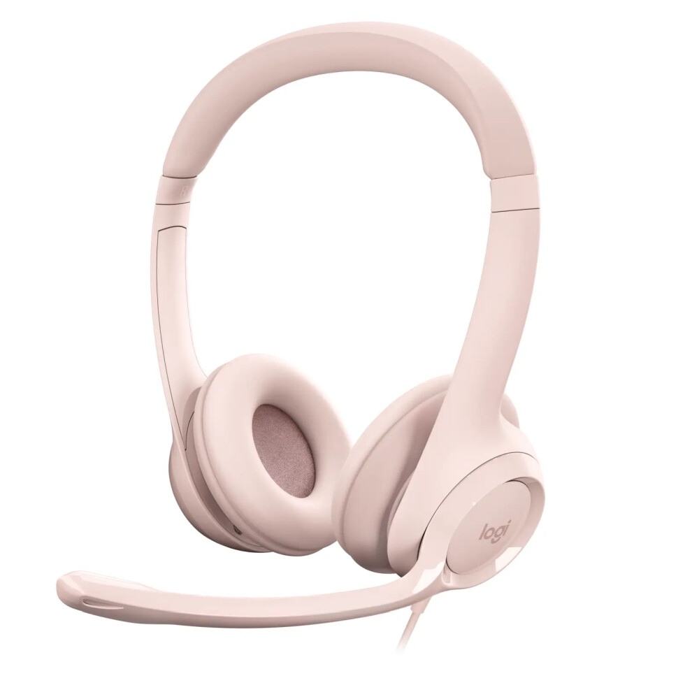 Слушалки - Logitech H390 USB Computer Headset - ROSE - USB - N/A - EMEA-914