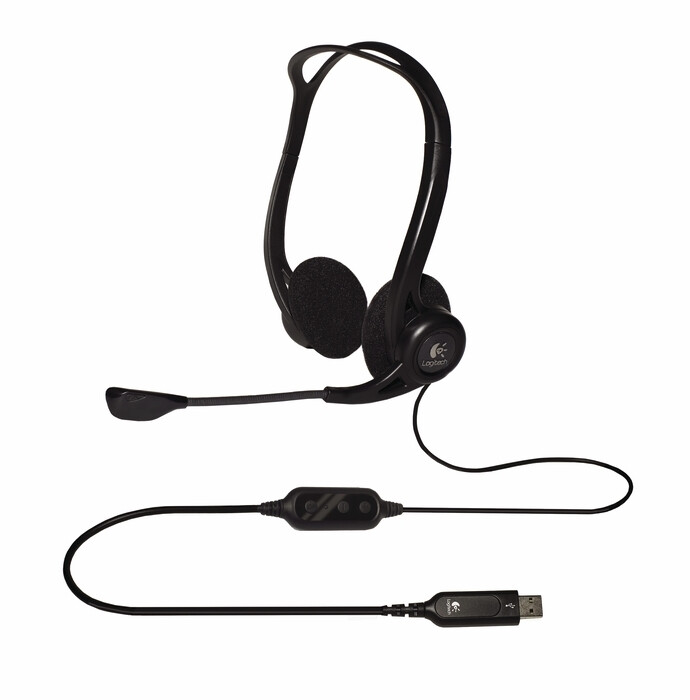 Слушалки - Logitech PC 960 Stereo Headset USB, OEM