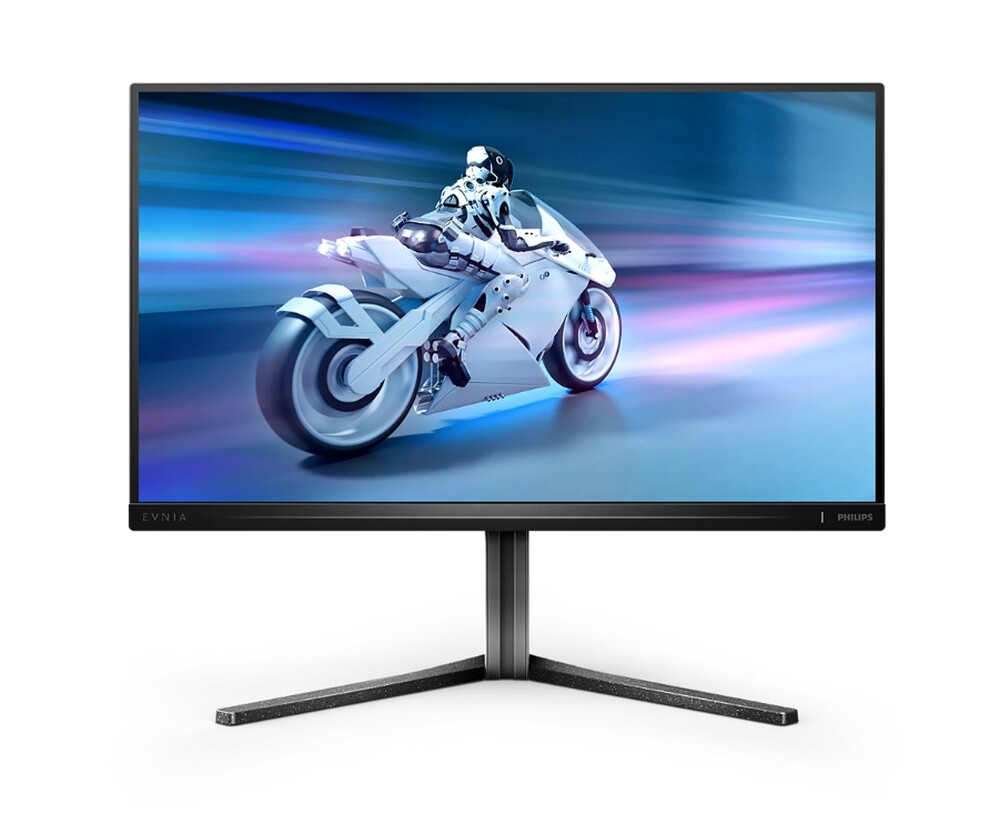 Монитор - Philips Evnia 25M2N5200U, 24.5" Fast IPS WLED, 1920x1080@240Hz (OC 390Hz), 1ms GtG, 0.5ms MPRT, 400cd m/2, 1000:1, Mega Infinity DCR, Adaptive Sync, FlickerFree, LowBlue Mode, Tilt, Height Adjust, Pivot, Swivel, 2xHDMI, DP, USB Hub