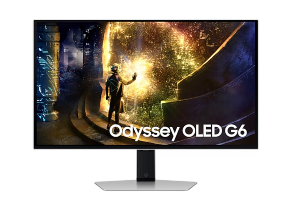 Монитор - Samsung 27DG610 27" Odyssey G6 Smart, OLED, 240 Hz, 1 ms GTG, 2560x1440, DP 1.4, 2xHDMI 2.1, 2xUSB, Wi-Fi, Bluetooth, Tizen, Silver