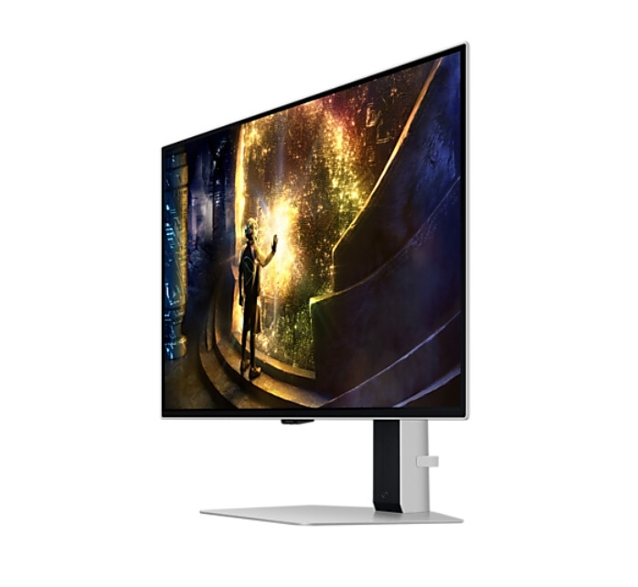 Монитор - Samsung 27DG610 27" Odyssey G6 Smart, OLED, 240 Hz, 1 ms GTG, 2560x1440, DP 1.4, 2xHDMI 2.1, 2xUSB, Wi-Fi, Bluetooth, Tizen, Silver