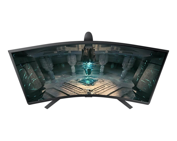 Монитор - Samsung 32BG650 32" Odyssey G6 Smart, Curved 1000R, VA, 240 Hz, 1 ms GTG, 2560x1440, 350 cd/m2, 2500:1 Contrast, Eye Saver, Flicker Free, AMD FreeSync Premium Pro, DP 1.4, 2xHDMI 2.1, 2xUSB, Wi-Fi, Bluetooth, Speakers, Tizen, Black